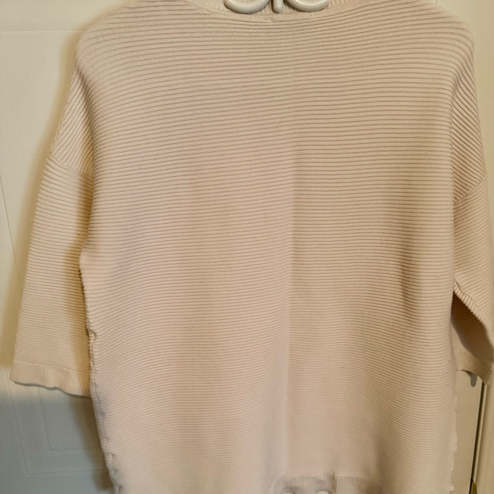 Cyrus Cream Ribbed Knit Top - Picture 3 of 3